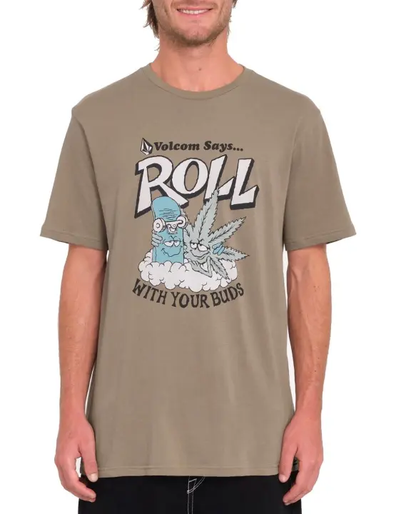 Camiseta Volcom Budz Teak - 1