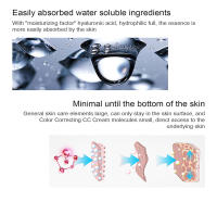 Korea Colour Changing CC Cream - 2 en 1 Cuidado de la Piel y Maquillaje, 45ml Base Hidratante con Multi-ingredientes de Centella Asiática - details 6