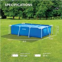 Intex-Piscina Rectangular Desmontable; Piscina Small Frame 220 x 150 x 60 cm;260 x 160 x 65 cm;300 x 200 x 75 cm; Color Azul - details 1