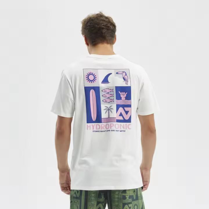 Camiseta Manga Corta HYDROPONIC SALTWATER White 25022-01 - 1
