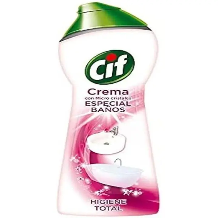 Cif Crema con Microcristales Especial Baños Fragancia Floral 650ml - Limpieza Profunda y Efectiva - 1