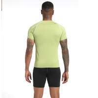Camiseta De Correr Para Hombre Verano Deporte Fitness Sudadera Elástica Compresión T-Shirts De Poliéster Talla Verdadera Para Gimnasio Y Deportes - details 7