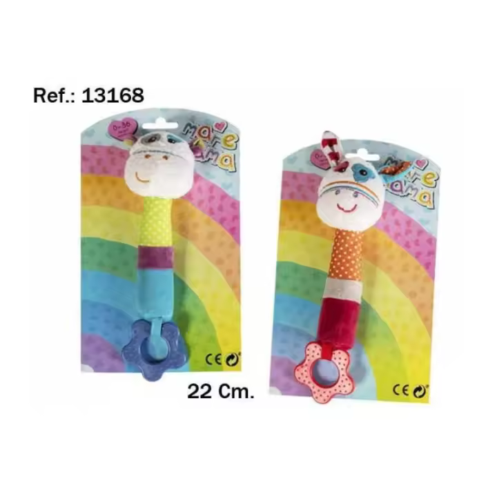 Sonajero Burro o Hipo 22cm - Juguete Infantil Divertido y Didáctico - 1
