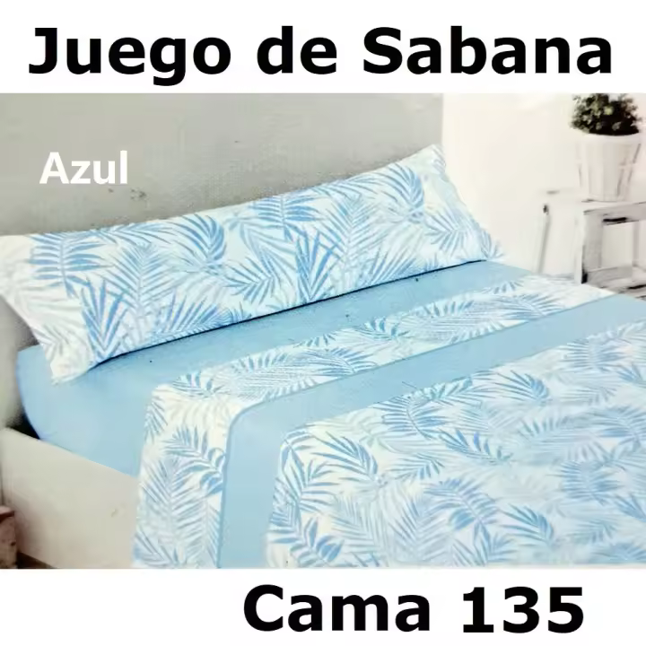Juego Sábanas para Cama De 135, 3 Piezas ,Sábana Bajera, Encimera, Funda de Almohada,microfibra 100% poliester,cm,fespu - 1