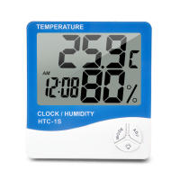Medidor De Temperatura Y Humedad Digital HTC-1 HTC-1S Estación Meteorológica Con Reloj Para Interior Y Exterior Hygrometer - details 14