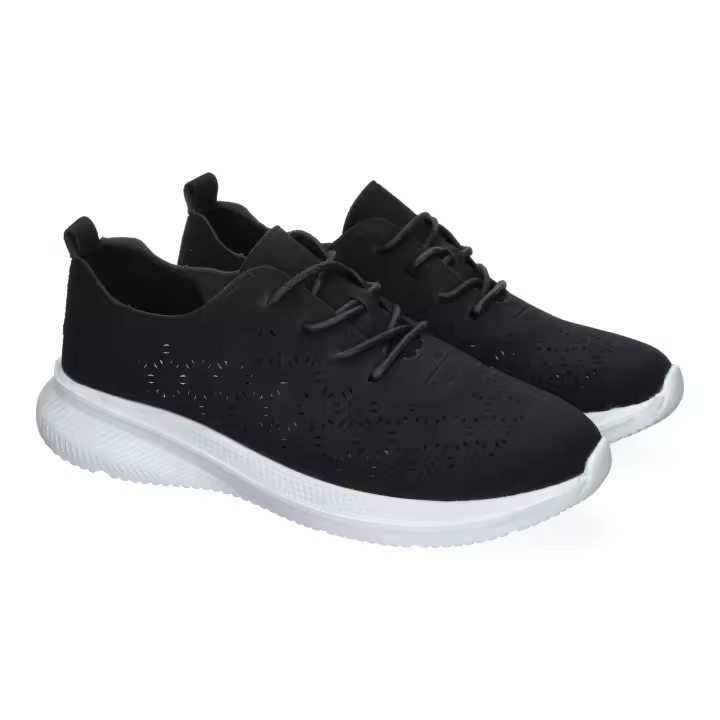 PuntoSalao Deportivas diseño calado para mujer color negro VR5-1675 - 1
