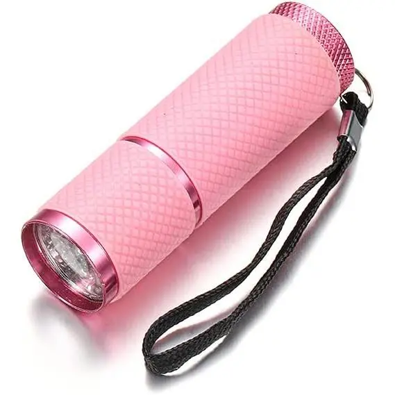 UV de 4 Colores Luz Ultraviolet mini lámpara de Antorcha para EPOXI UV resin, adhesivo para Curar pegamento, joyas de joyería, Rose - 1