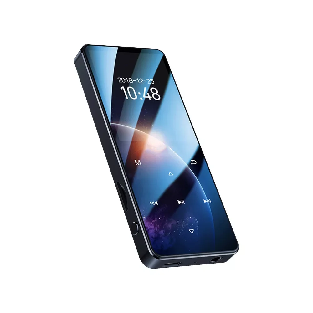 Reproductor MP3 C6 Con Botón Táctil Bluetooth 5.0 Visualización De Imágenes Radio FM Grabación Cuerpo De Aleación De Zinc Duradero