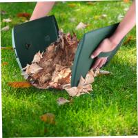 Recolector de Hojas de Jardín, 2 piezas, 38x25 cm, forcza de plástico con mango, pala, rastrillo reutilizable para - details 0