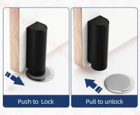 NAIERDI Portabrisas Magnéticas De Acero Inoxidable Resistentes Y Fuertes En Negro Sin Necesidad De Clavos Soporte Para Puertas Herramienta De Hogar - details 10