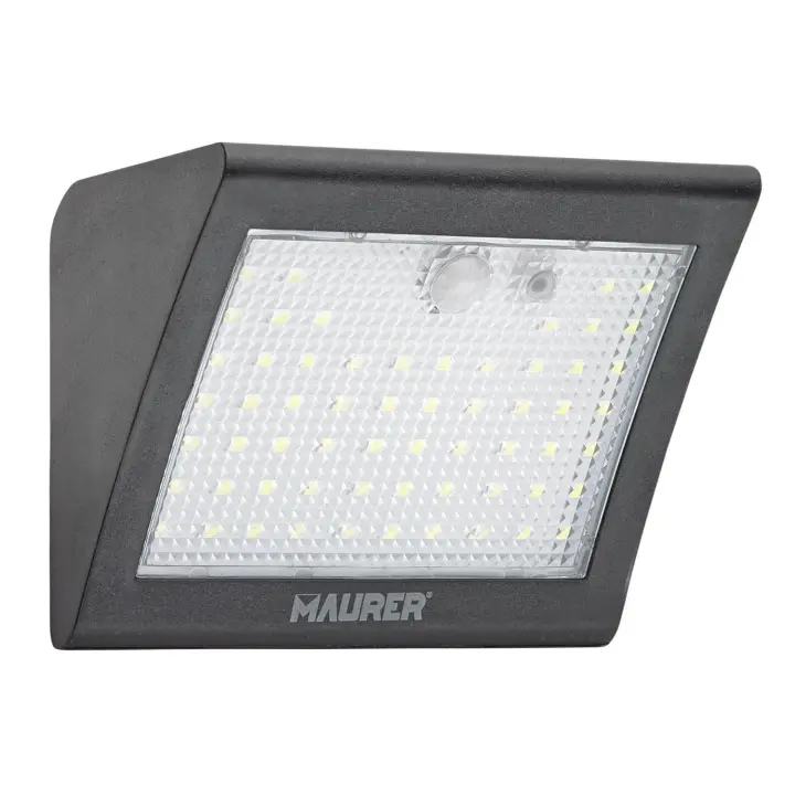 Aplique solar led 250 lumenes con sensor de movimiento y crepuscular ip65 - 1
