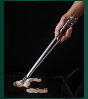 Pinzas De Asado De Acero Inoxidable Para Camping Y Cocina ExtraLargas Resistentes Al Calor Fáciles De Limpiar 45CM - details 7