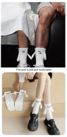 Calcetines Interactivos De Expresión Divertida Para Mujer De Medio Tamaño Calcetines Magnéticos Para Padres E Hijos Amantes Y Amigos - details 3