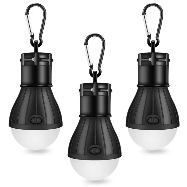 Indoor LED para acampar, Luz LED para acampar Indoor COB ultra-bright 150 lúmenos Lámpara portátil para acampar Vivac Pesca Caza Montañismo Actividades de Senderismo (paquete de 3) - 1