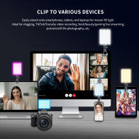 Lámpara De Video LED Portátil Con Clip Para Teléfono Laptop Computadora 2000mAh Recargable Para Videoconferencia Vlog Luz - details 13