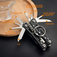 Multiherramienta Portátil De Acero Inoxidable 420 Con Pinzas Destornillador Y Cuchillo Para Supervivencia Al Aire Libre Camping Caza Y Senderismo - details 14