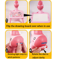 Mesa De Dibujo Proyectora Para Niños Juguete Educativo Tablero De Aprendizaje Con Conjunto De Pintura Juguetes Para Niños - details 1