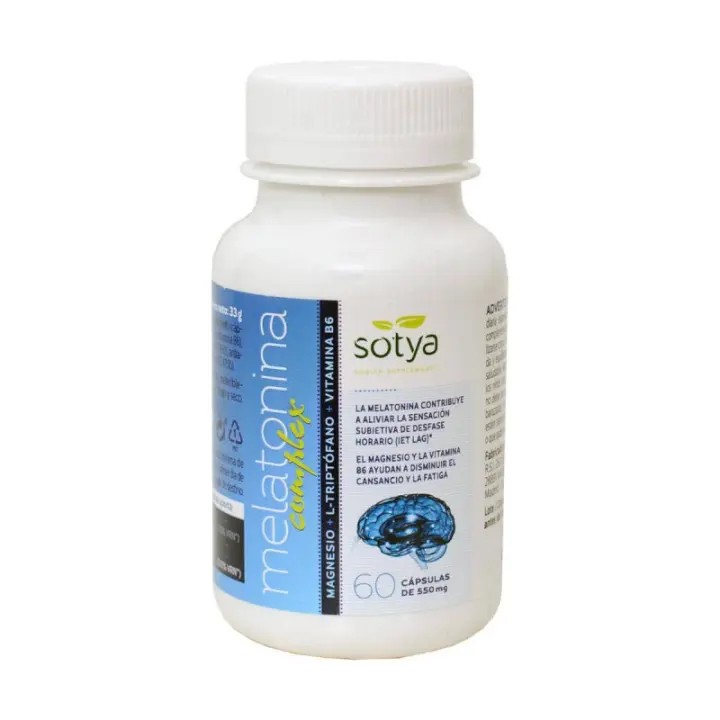 Sotya Melatonina Complex 60 Cápsulas para el Sueño y el Jet Lag - 1