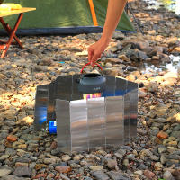 Protector De Viento Para Estufa De Gas Aluminio Platos Antirroto Para Camping Picnic Cocina Exterior Ventas Por Pieza - details 5