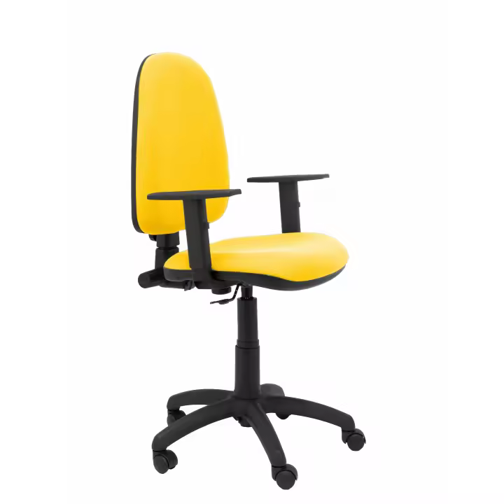 Silla de Oficina Ergonómica Piqueras Y Crespo con Brazos Regulables y Tapizado en Tejido BALI Amarillo - 1