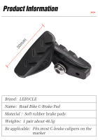 LEBYCLE Bloque De Freno De Ciclismo C-Brake Pads Duraderos De Goma Para Calipero 50mm Accesorios Para Bicicletas De Carretera - details 1