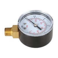 Medidor De Presión De Agua Para Filtro De Piscina 0~60psi 0~4bar Manómetro Hidráulico Con Tapa De Acero Inoxidable Y Escala Gruesa 1/4" NPT - details 11