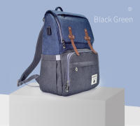 Bolsa De Diaper Para Bebé Y Mamá Insular De Gran Capacidad Impermeable Multi-funcional Para Viajes Al Aire Libre Con Estilo De Mochila - details 14