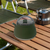 Kettle De Silicona 1.5L Con Manija Collapsible Para Camping Y Montañismo Con Fondo De Acero Inoxidable Taza De Agua Desplegable De 1L - details 3