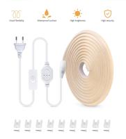 Tira De Luz LED COB Super Brillante RA90 280LEDs/m Flexible IP65 Impermeable Con Enchufe Europeo Para Exteriores Y Interiores - details 2