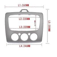 Car Radio Stereo Dvd Panel Frame Audio Dashboard Frame For Focus Mk2 05-08 Mk2.5 09-13 - details 1