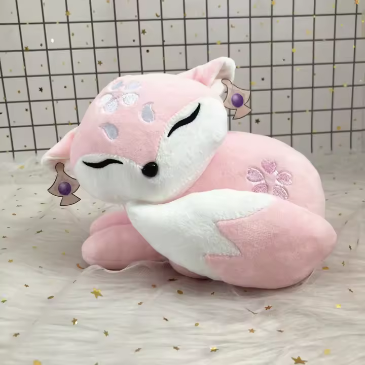 Muñeco De Peluche Yae Miko Juego Peluche De Fox Juguetes Para Cosplay Cojín De Terciopelo Relleno De Poliéster Regalos De Navidad Unisex - 1