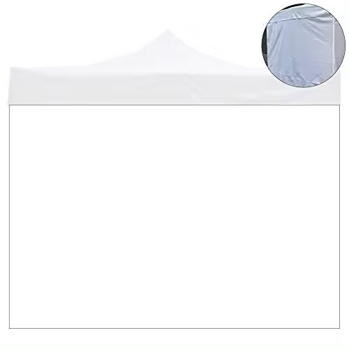 Reemplazo de cubierta lateral impermeable Blanca de 3x2 Mt para Cenador plegable de 3x3Mt - 1