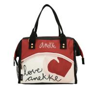 Merendera Anekke Alma - Bolsa porta alimentos o nevera - Tamaño grande - Dos asas cortas de mano y bandolera extraíble - Cierre de cremallera - Bolsillo frontal - Interior de aluminio - Ref. 40474-121 - Mide 28,5 x 24,5 x 21,5 cm - details 0