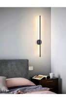 Lámpara De Pared Minimalista Nórdica LED Para Decoración Del Hogar Iluminación Doméstica Apto Para Dormitorio Cocina Comedor Estudio Baño Material Aluminio Negro - details 17