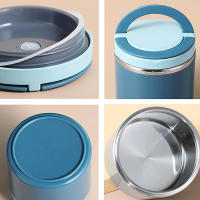 Termo Insulada De Acero Inoxidable 630/1000ML Juego De Almuerzo Portátil Contenedor Térmico Para Sopa Y Comida Bento Ecológico - details 5