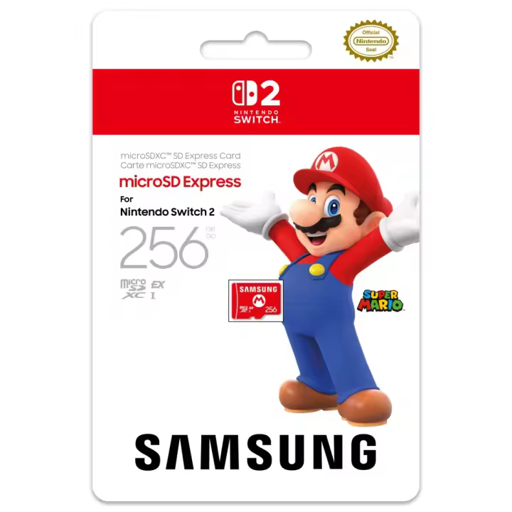 PREVENTA TARJETA DE MEMORIA 256 GB SAMSUNG MICRO SD EXPRESS CARD PARA NINTENDO SWITCH 2 GARANTÍA EUROPEA EU WARRANTY - 1