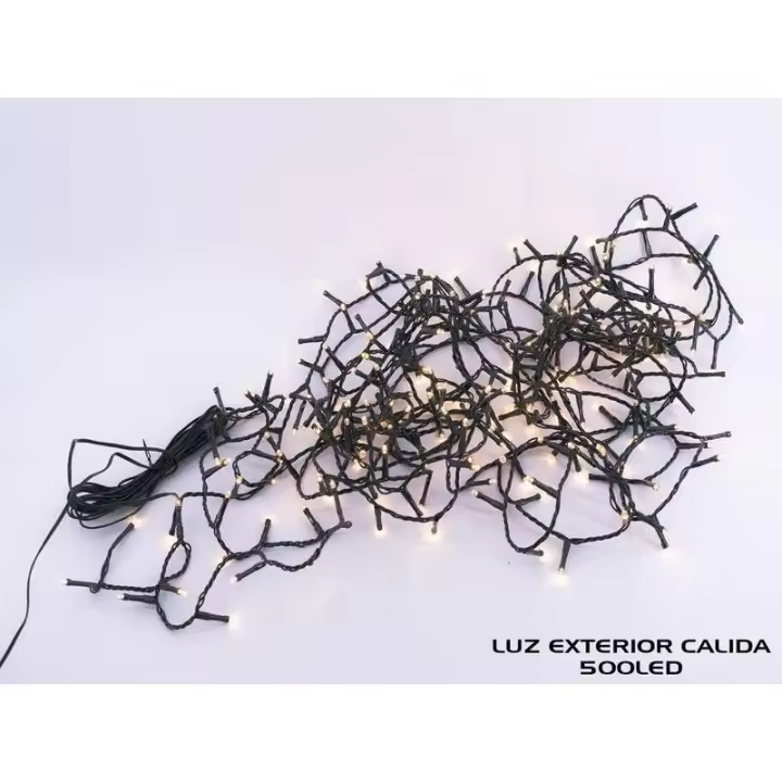 Guirnalda cordón LED uso doméstico 500 leds cálido exterior 5+25 metros - 1