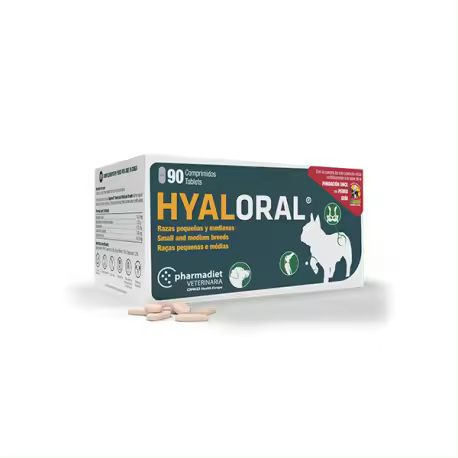 HYALORAL RAZAS PEQUEÑAS Y MEDIANAS 90 COMP Pharmadiet - 1