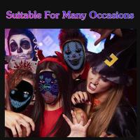 Bluetooth APP Control Smart LED Face Masks Programmable Change Face DIY Photoes For Party Display LED Light Mask For Halloween Carnival - details 11
