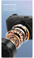 Gimbal Portátil Inteligente Con Rotación De 360 Grados Y Seguimiento De Rostro Para Fotografía Y Vídeo Stabilizador De Teléfono Móvil Compatible Con Xiaomi iPhone Samsung Sony - details 5