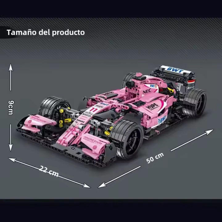 Kit De Modelos De Coches De Carreras F1 Con Bloques Técnicos MOC Supercar Para Niños Juguetes De Construcción De 1200 Piezas Regalo Para Niños Y Adolescentes - 1