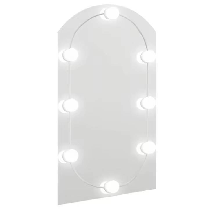 vidaXL Espejo con Luces LED Vidrio Arco Tocador Maquillaje Iluminación Dimensiones 70 x 40 cm, 90 x 45 cm - 1