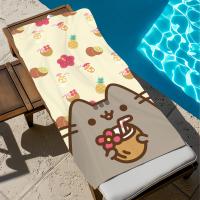 Toalla De Playa Grande Pusheens-S Con Dibujos De Gatos Lindos Para Deporte Y Baño Secado Rápido Suave Para Viaje Y Gimnasio - details 6