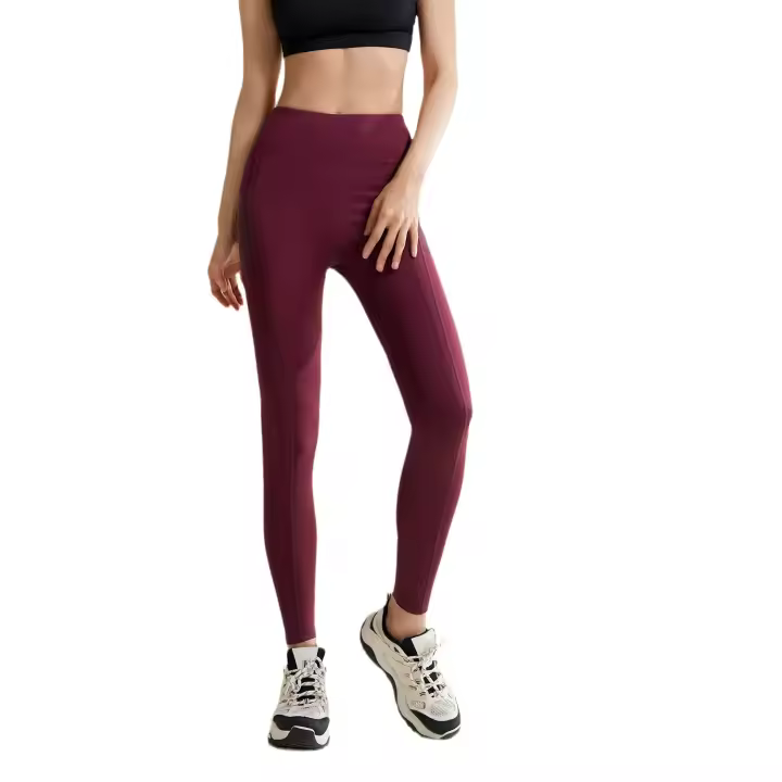 Pantalones deportivos y de fitness, pantalones color melalgodón, Mallas elásticaspara Correr, Elevación de cadera, High Belt, control del medio ambiente, pantalones de yoga - 1