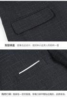 Traje De Novio 2025 Para Hombre Con Chaleco Y Pantalones Talla Regular Estilo Casual Formal Cuadros Moda Negocios Vestimenta Para Bodas Y Trabajo - details 38