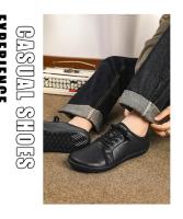 Zapatos De Piel Para Hombre Talla Grande Cuero Mocasines Casuales Minimalistas Sin Dedo Zero Drop Cómodos Para Caminar Y Oficina - details 14