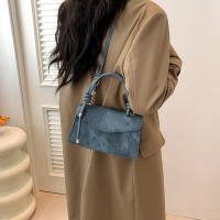 Bolso Pequeño Cuadrado Para Mujer Estilo Retro Versátil Gran Capacidad Casual Moda Minimalista Bolso De Mano Cruzado De PU - details 1