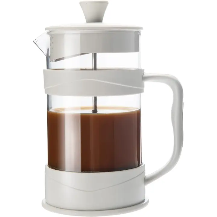 Cafetera/té de princesa Francesa, mini Prensa de café/té Para acampar con filtro de arce inoxidable 304 y Vidrio Calor Resistant, cafetera de preparación fría 11,8 - 1