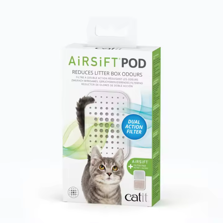 Soporte y almohadilla reductora de olores de gatos Catit Airsift Pod - 1