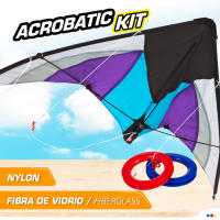 Cometa acrobática pop-up morado y blanco CB Toys - details 2
